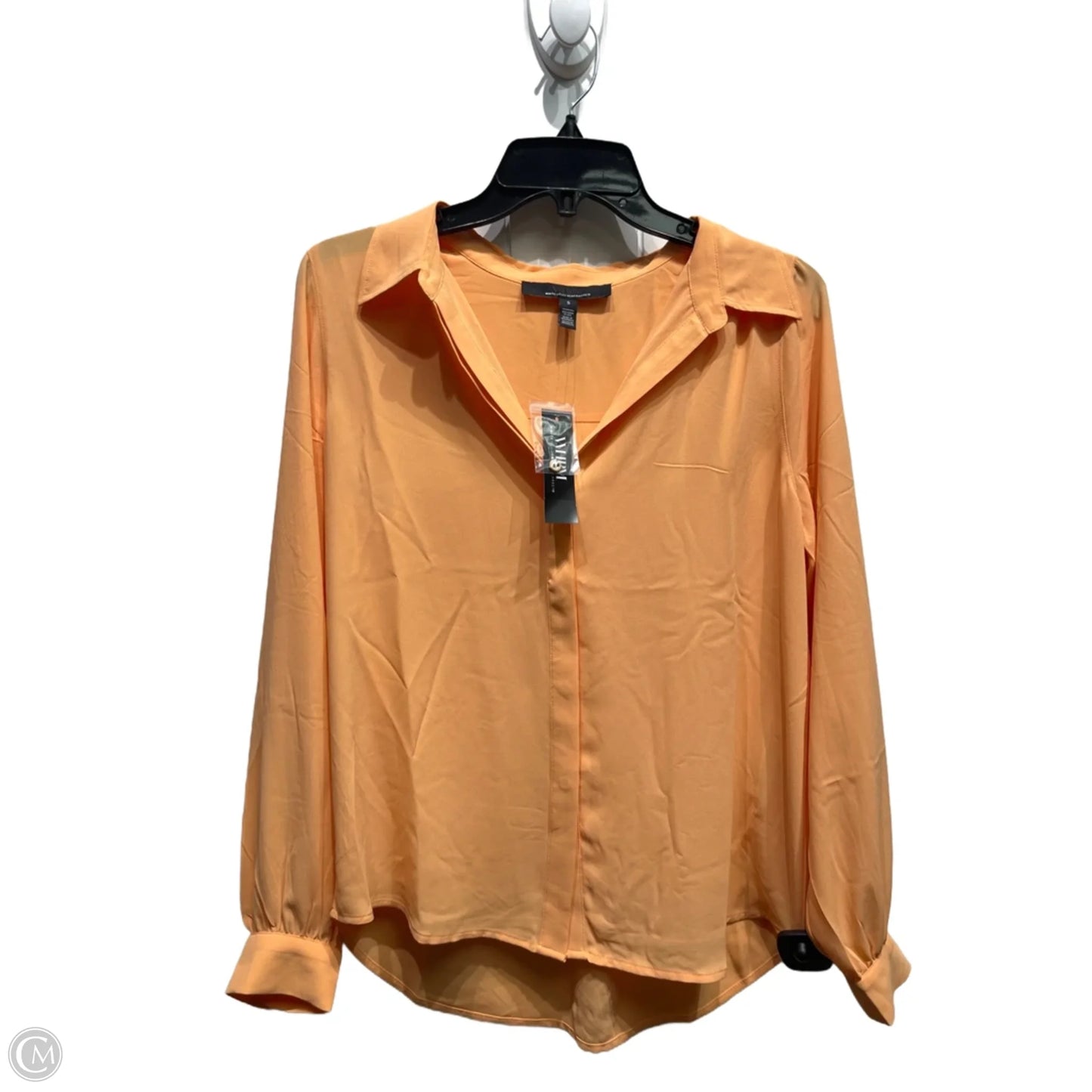 Top Long Sleeve By White House Black Market In Orange, Size: S