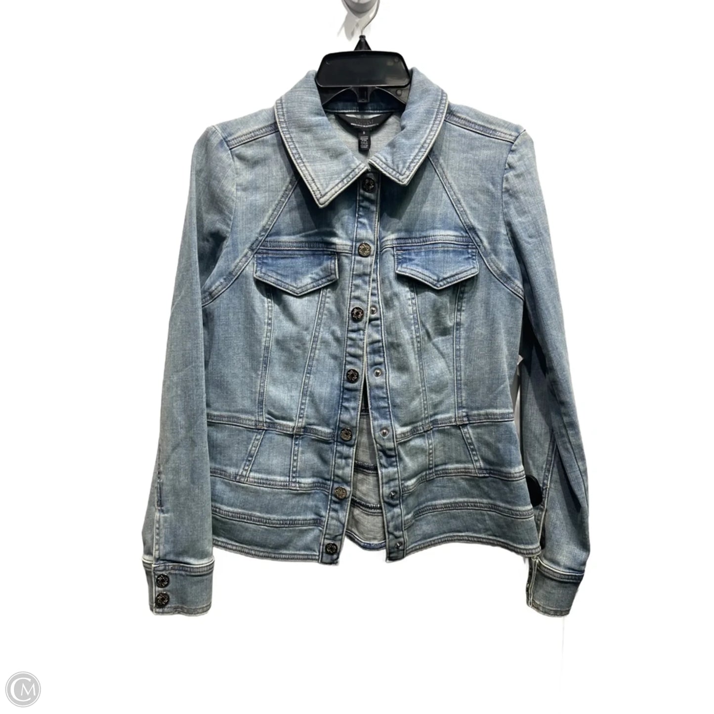 Jacket Denim By White House Black Market In Blue Denim, Size: S