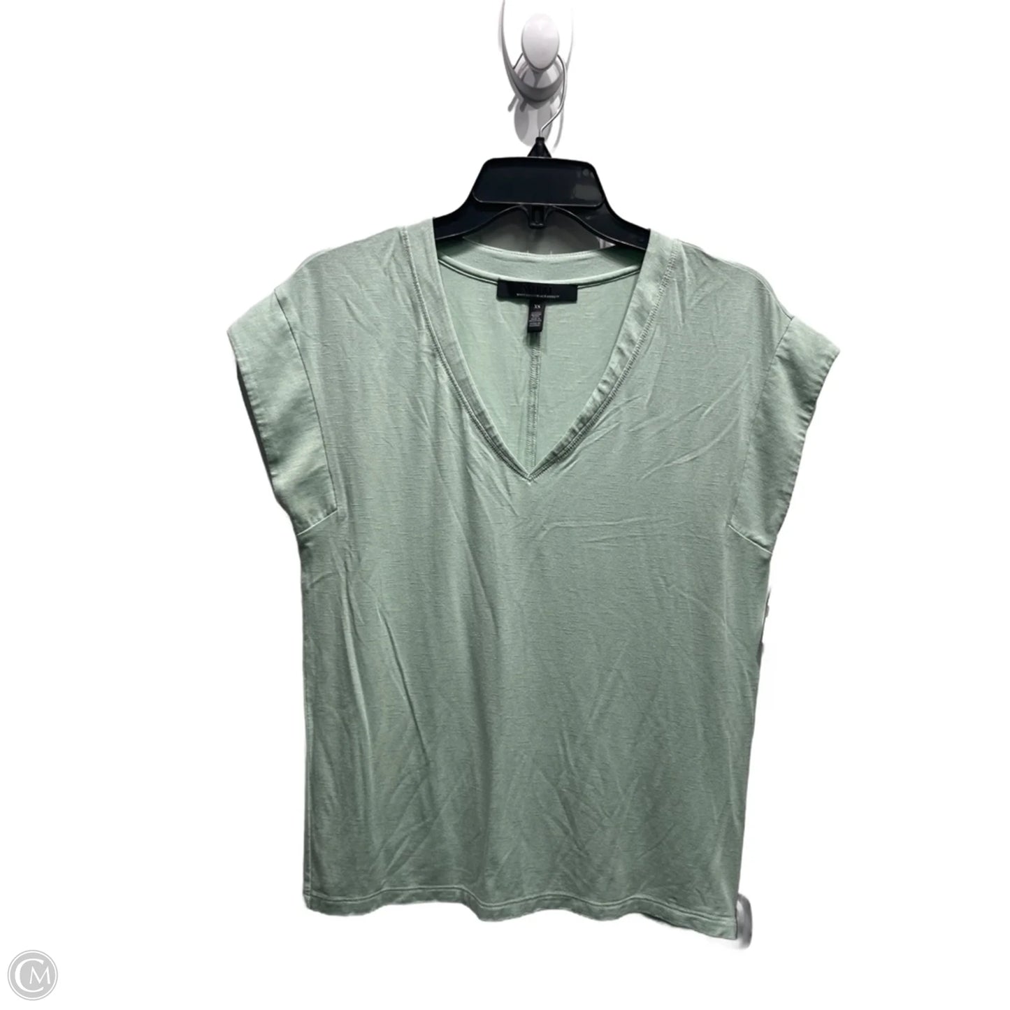 Top Short Sleeve By White House Black Market In Green, Size: S