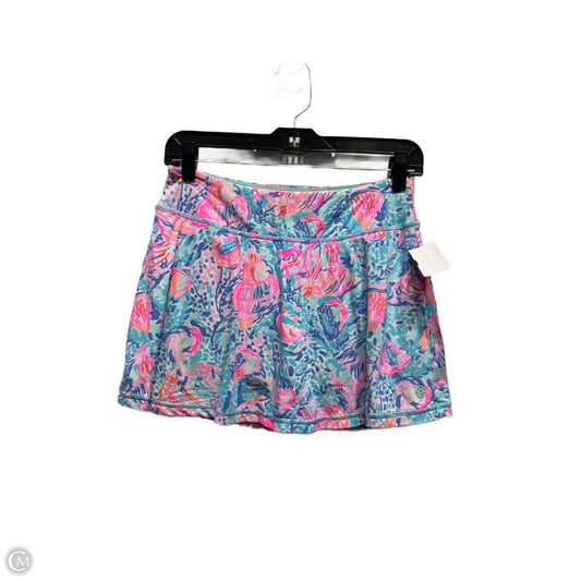 Skort Designer By Lilly Pulitzer In Blue & Pink, Size: S