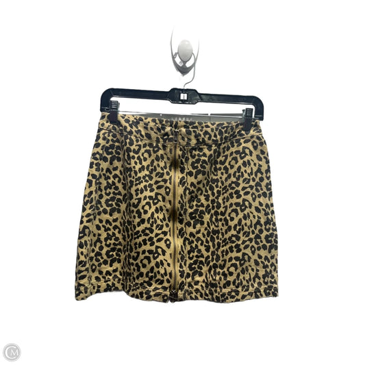 Skirt Mini & Short By Altard State In Black & Tan, Size: M