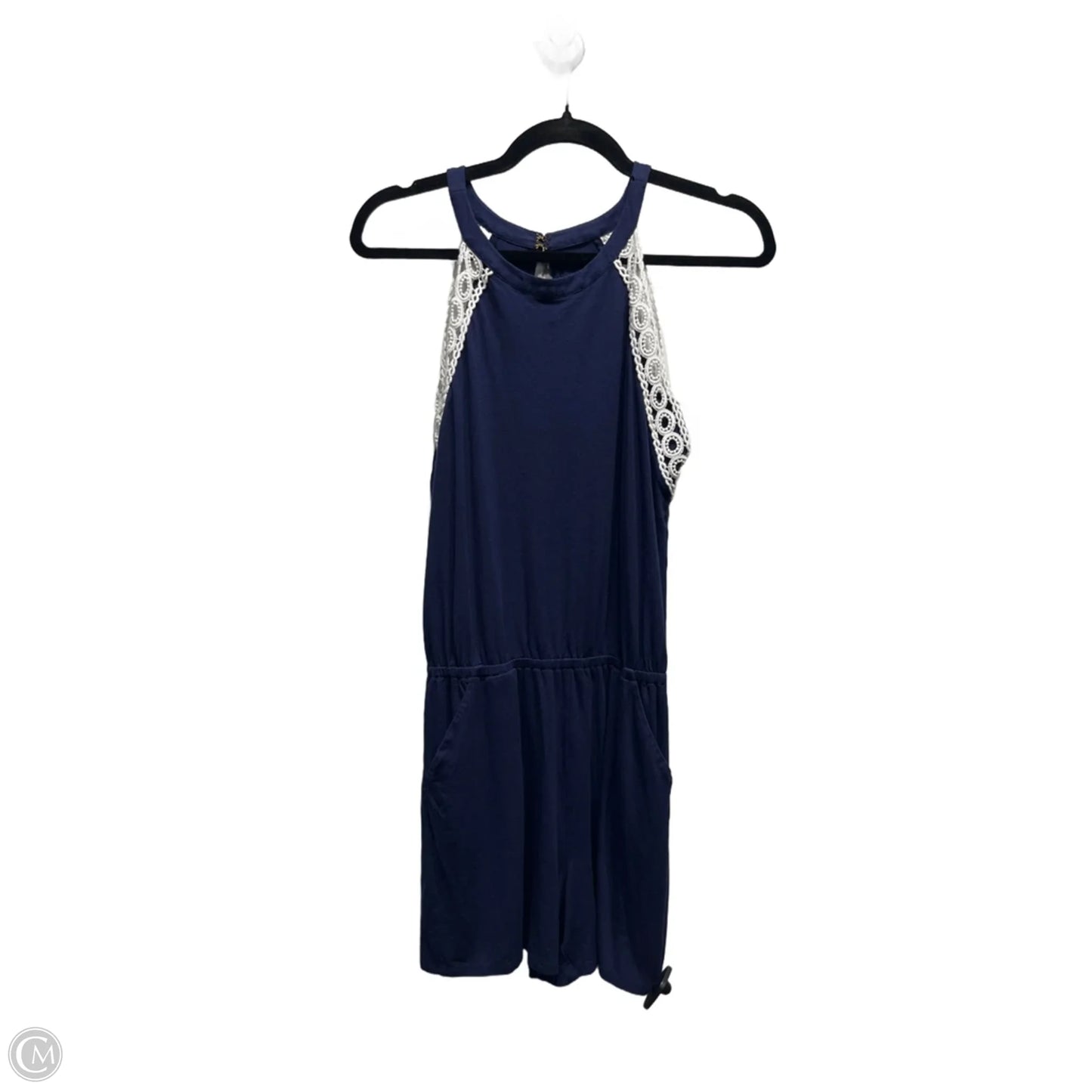 Romper Designer By Lilly Pulitzer In Navy, Size: S