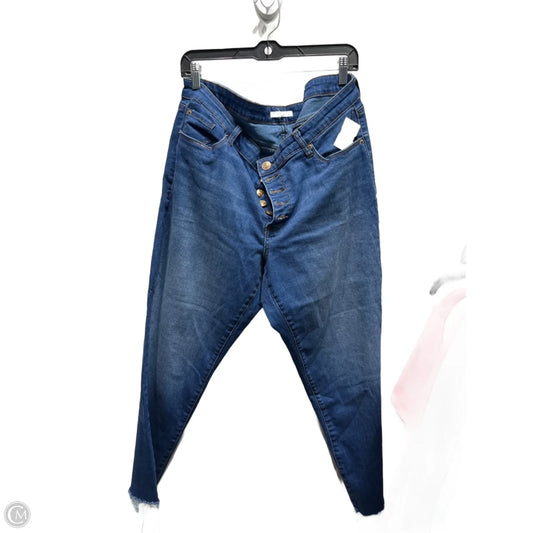 Jeans Straight By Sts Blue In Blue Denim, Size: 14