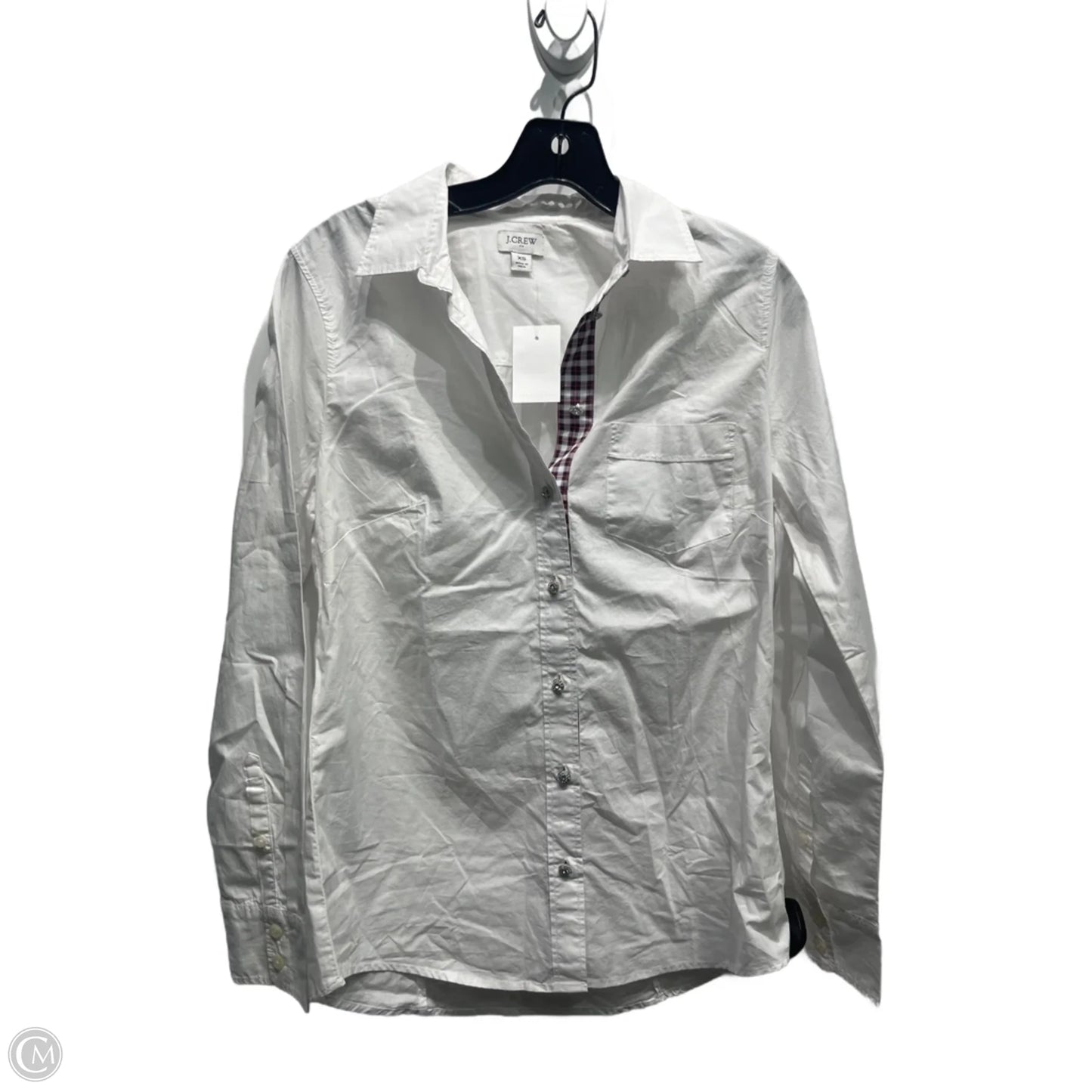 Top Long Sleeve By J. Crew In White, Size: Xs