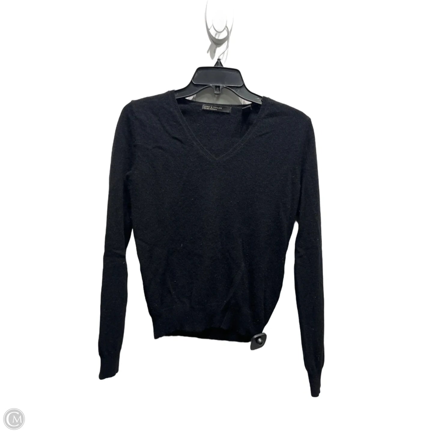 Sweater Cashmere By Lord And Taylor In Black, Size: S