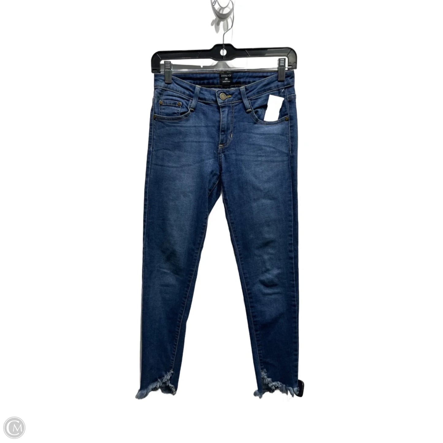 Jeans Skinny By Just Black In Blue Denim, Size: 2