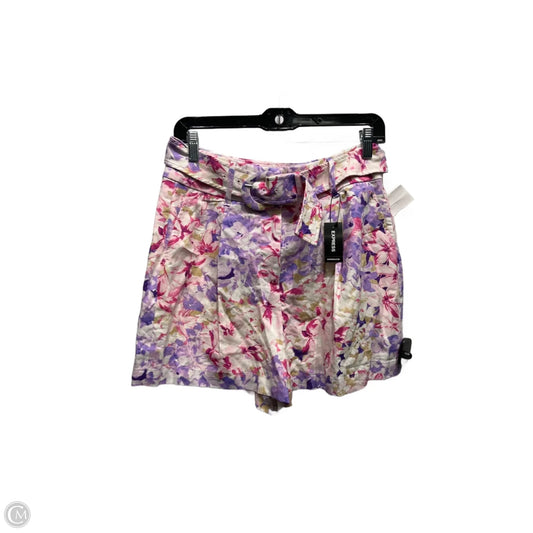 Shorts By Express In Pink & Purple, Size: 8