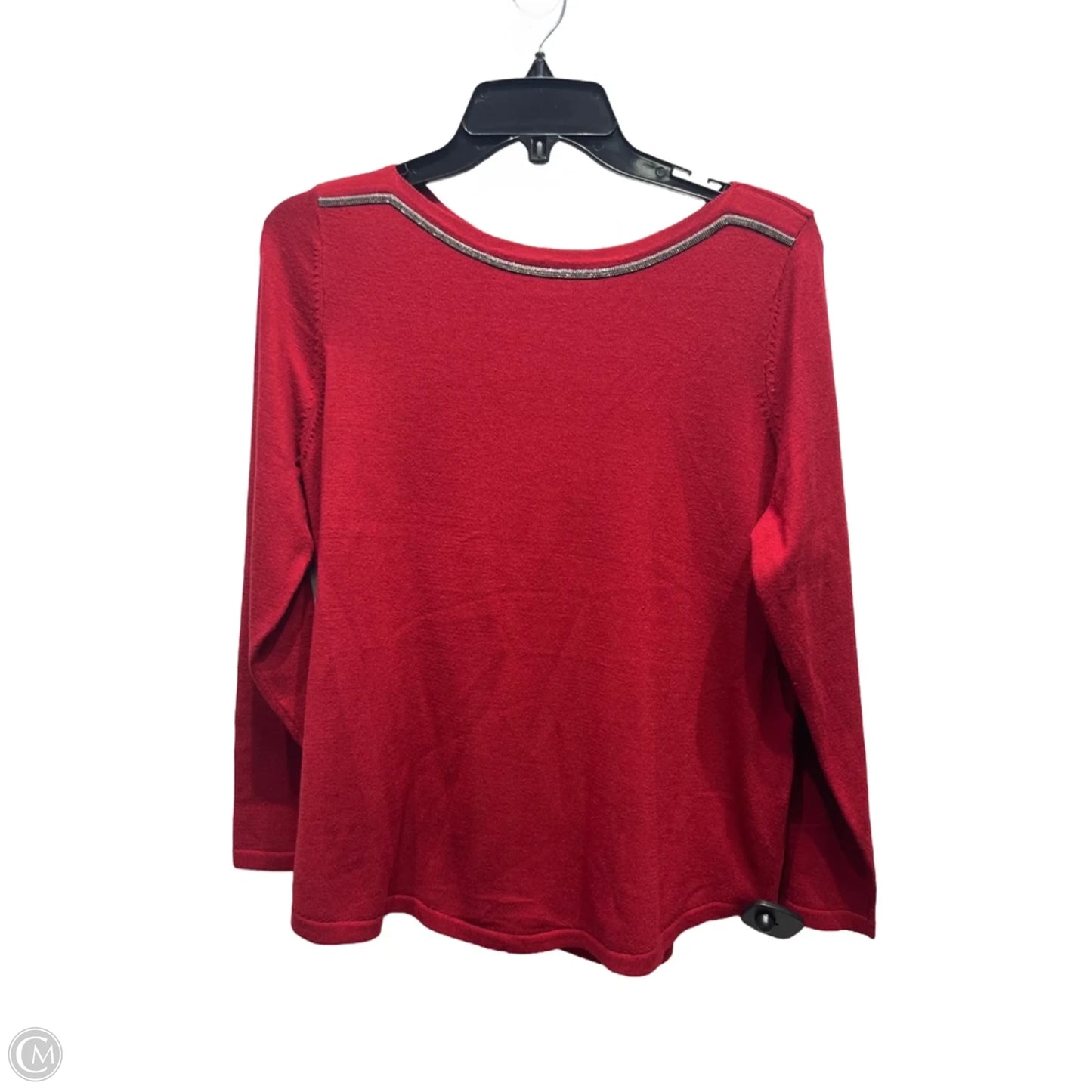 Top Long Sleeve By Chicos In Red, Size: M