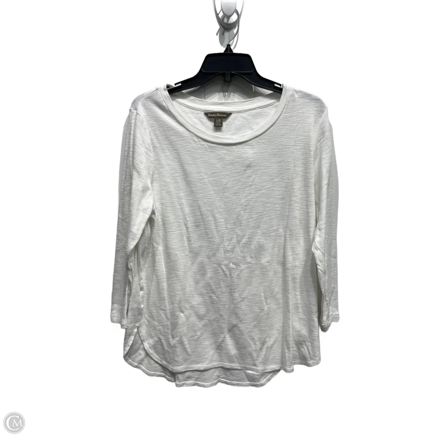Top Long Sleeve By Tommy Bahama In White, Size: L