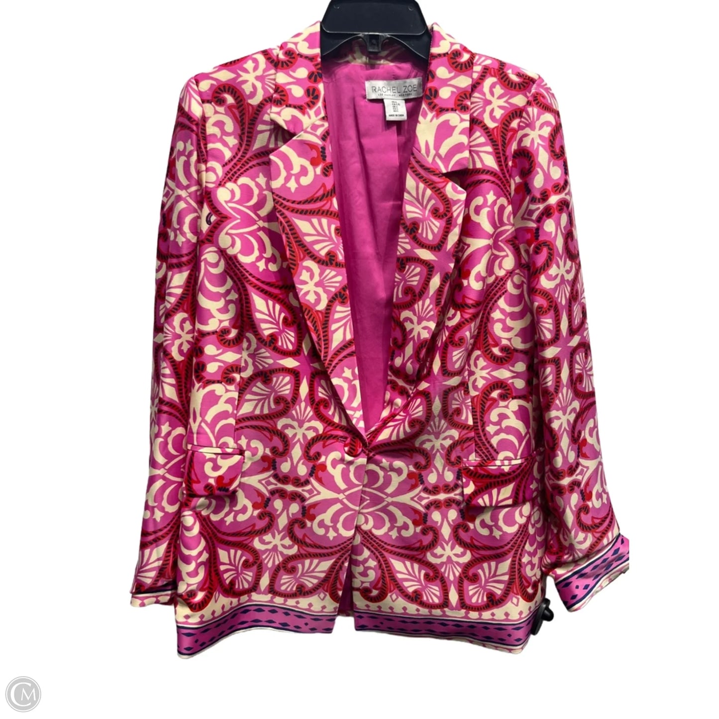 Blazer By Rachel Zoe In Pink & Red, Size: L