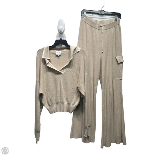 Pants Set 2pc By Pink Rose In Beige, Size: M