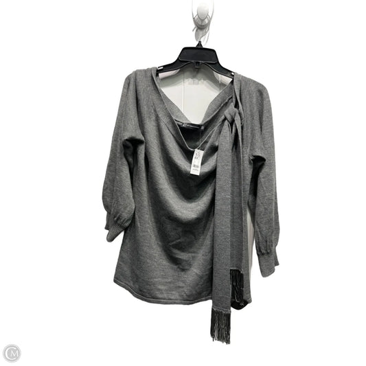 Sweater By New York And Co In Grey, Size: Xxl