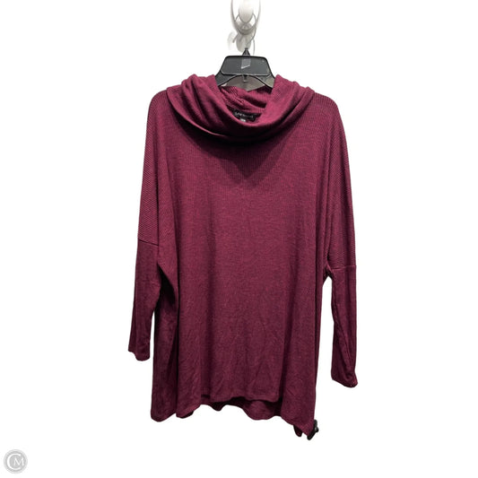 Top Long Sleeve By Lane Bryant In Maroon, Size: 16
