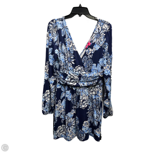 Romper Designer By Lilly Pulitzer In Blue, Size: M