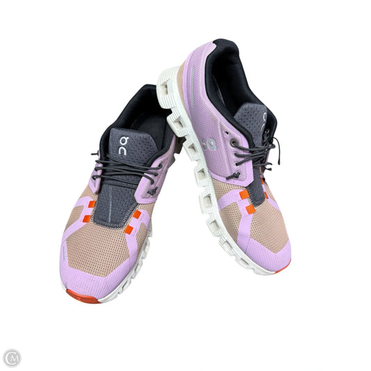 Shoes Athletic By On Cloud In Purple & Tan, Size: 9
