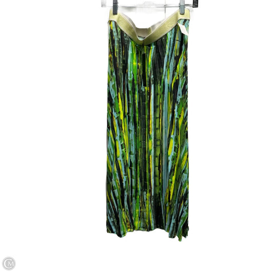 Skirt Maxi By PAZ TORRAS In Green & Yellow, Size: L