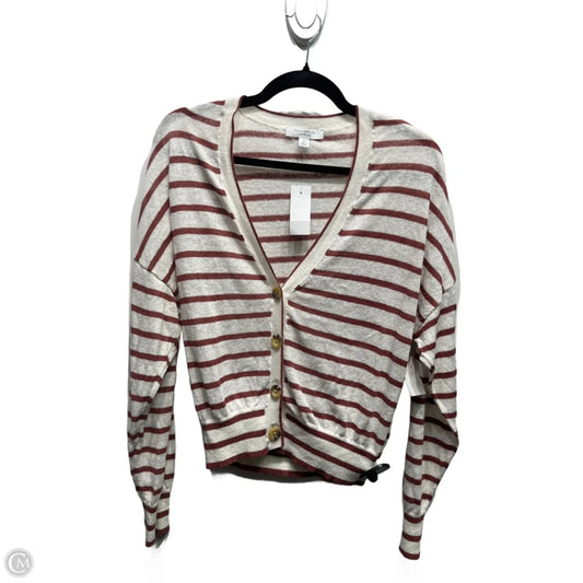 Cardigan By Ann Taylor In Brown & White, Size: Xs