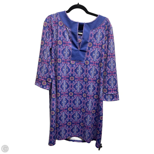 Dress Casual Short By Cabana Life In Blue & Pink, Size: Xl