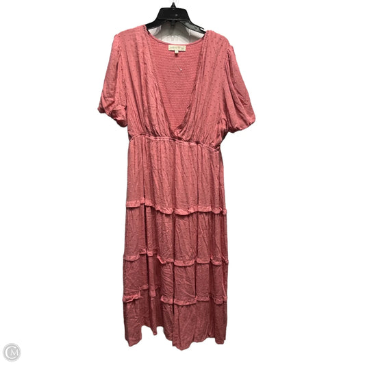 Dress Casual Maxi By Penelope Rose In Pink, Size: 2x