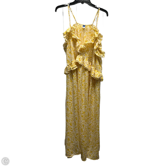 Dress Casual Maxi By Old Navy In Yellow, Size: 2x