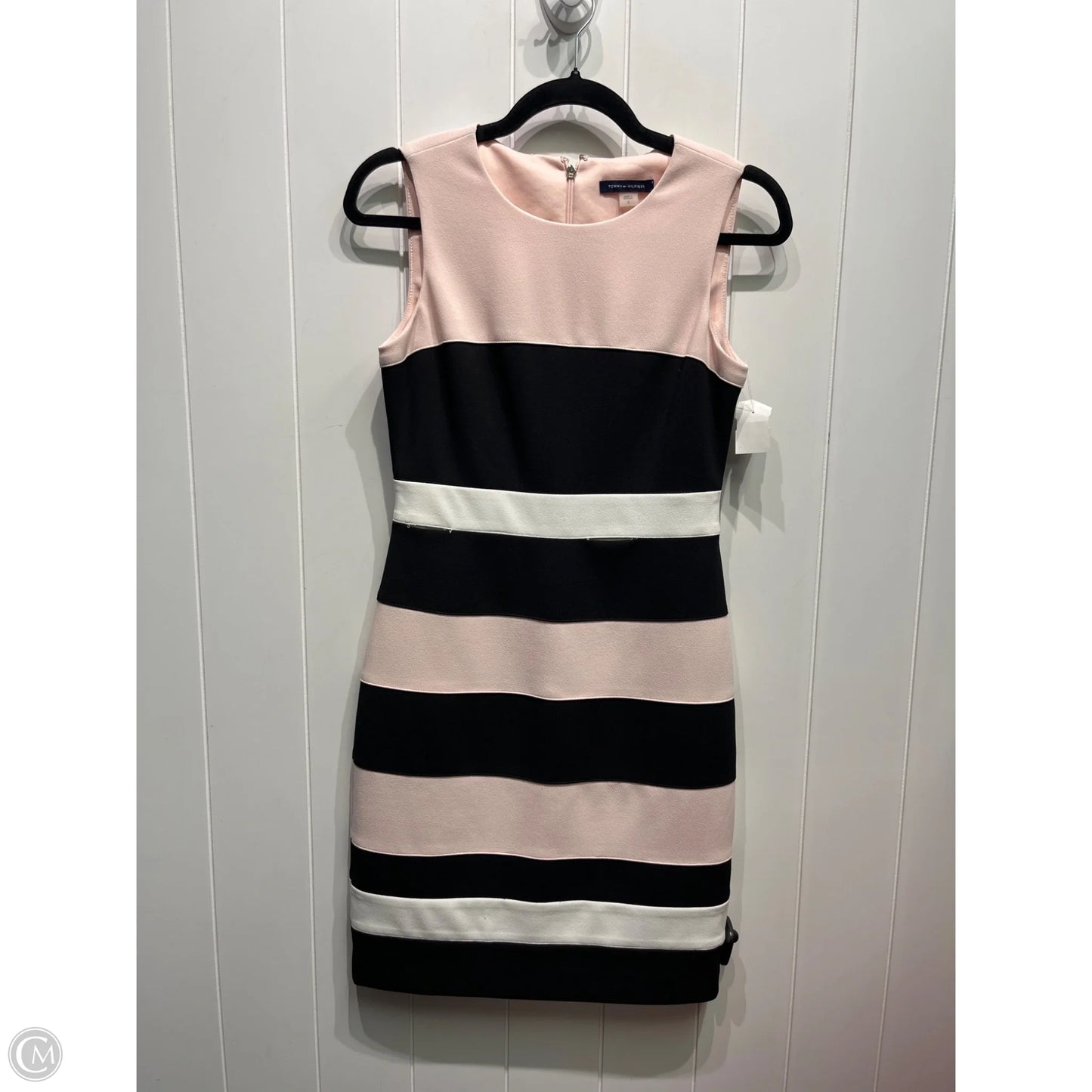 Dress Work By Tommy Hilfiger In Black & Pink, Size: 2