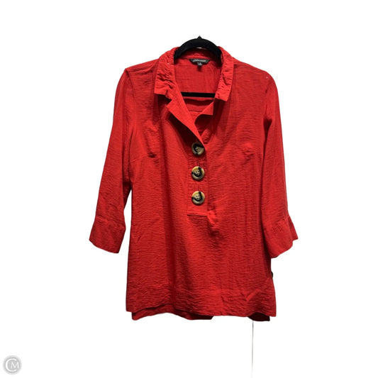 Tunic Long Sleeve By John Mark In Red, Size: S