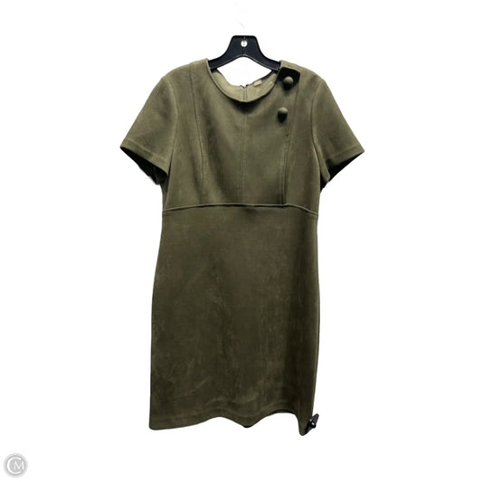 Dress Work By Calvin Klein In Green, Size: 10