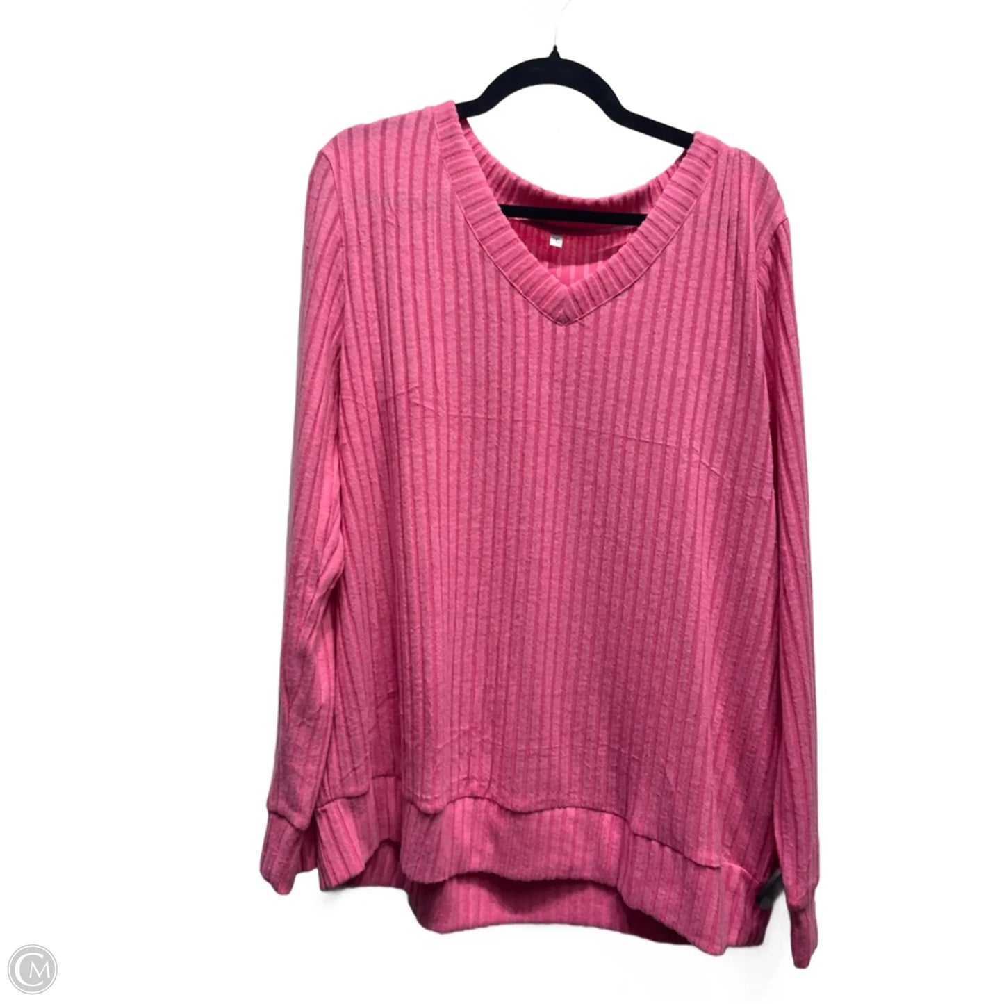 Top Long Sleeve By Clothes Mentor In Pink, Size: 2x
