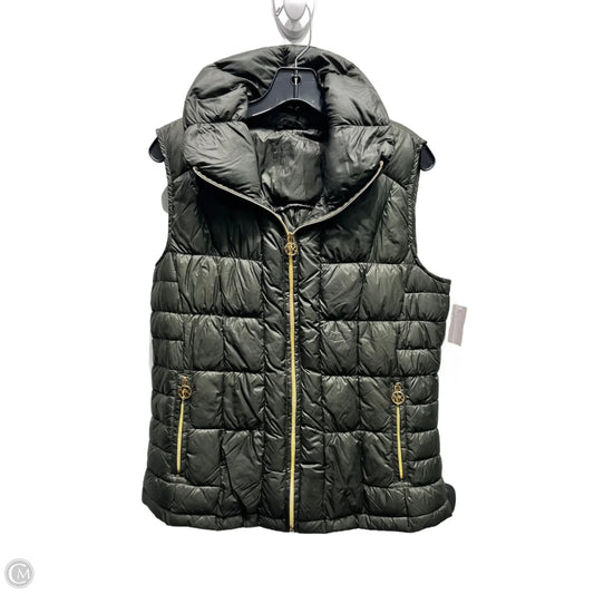 Vest Puffer & Quilted By Michael By Michael Kors In Green, Size: M
