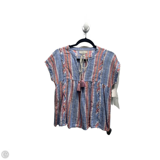 Top Short Sleeve By Thml In Blue & Orange, Size: Xs