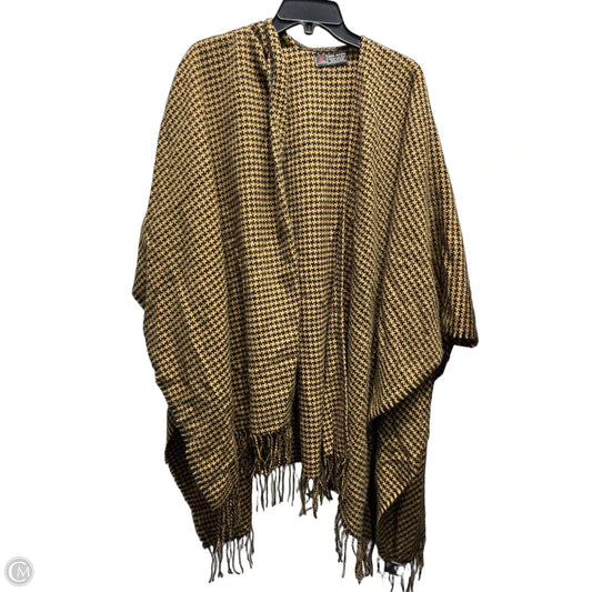 Shawl By V.FRAAS In Black & Tan, Size: Osfm