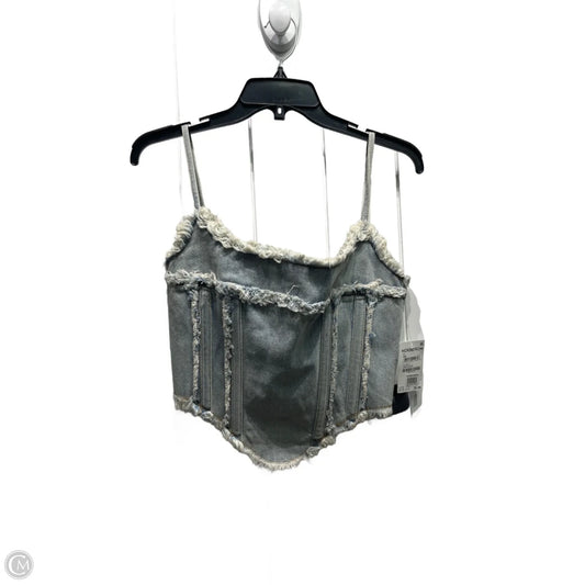 Top Sleeveless By dyln In Blue, Size: S