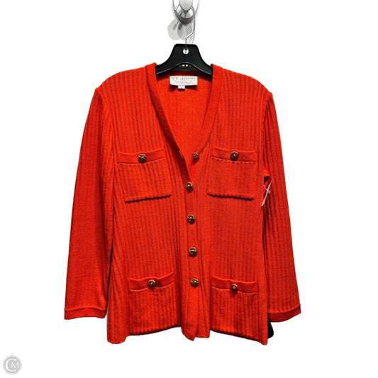 Jacket Luxury Designer By St John Collection In Orange, Size: 2