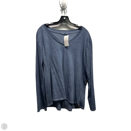 Top Long Sleeve By M Made In Italy In Blue, Size: Osfm