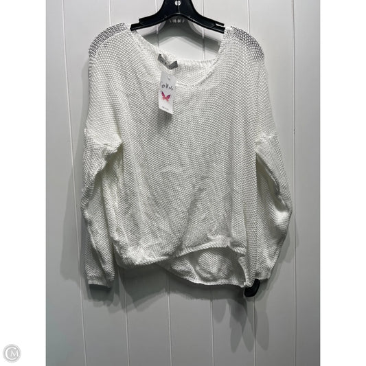 Sweater By M Made In Italy In White, Size: Osfm