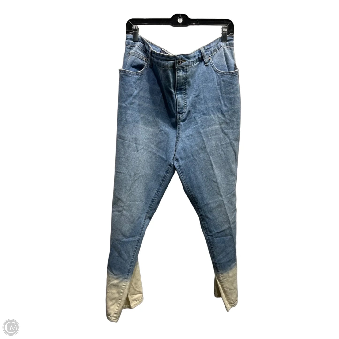 Jeans Straight By Crown And Ivy In Blue Denim, Size: 18