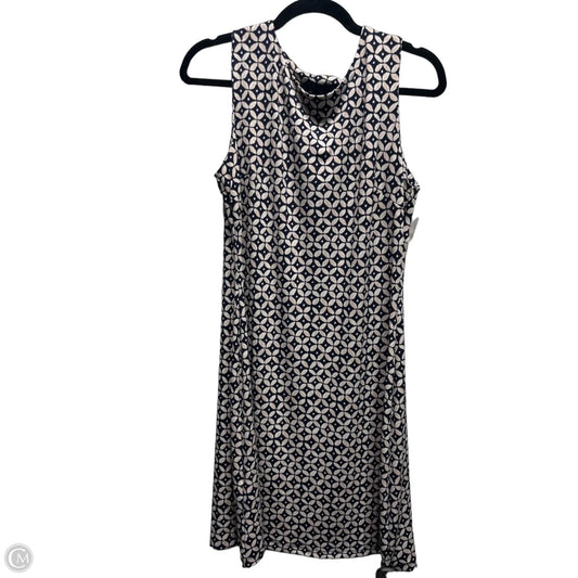 Dress Work By Tommy Hilfiger In Blue & Cream, Size: 8