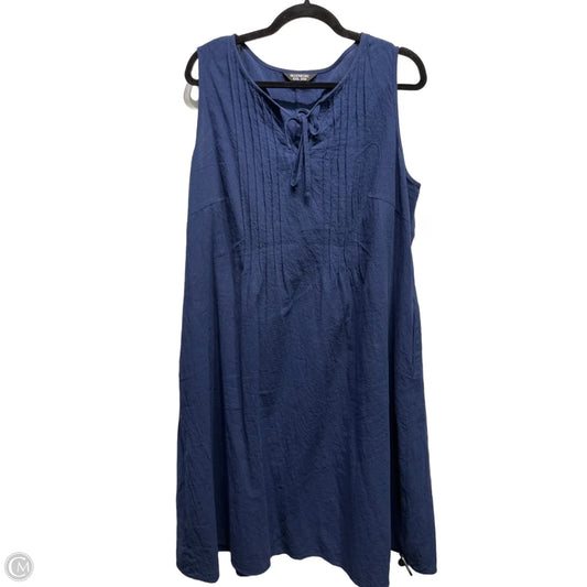 Dress Casual Midi By Bloomchic In Navy, Size: 16
