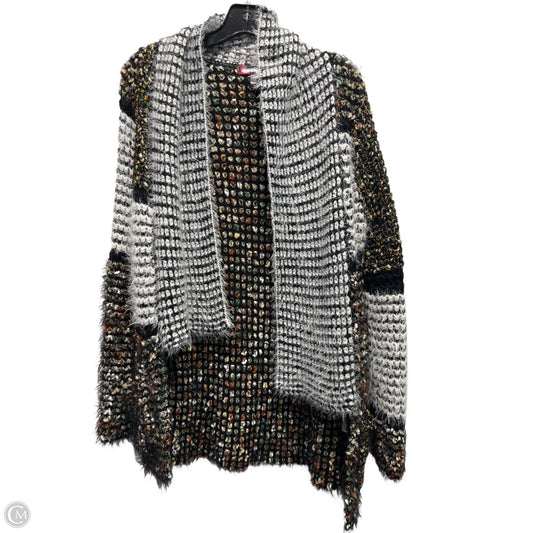 Sweater Cardigan By Desigual In Green & Orange, Size: Xs