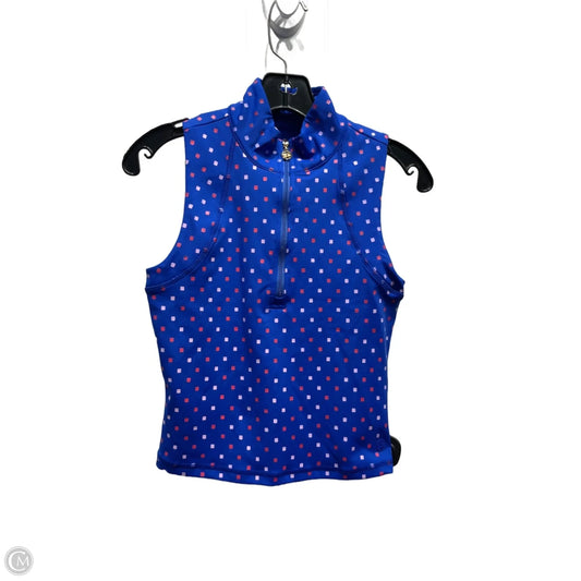 Top Sleeveless Designer By Lilly Pulitzer In Blue & Pink, Size: Xs