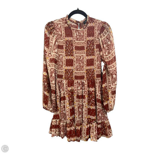 Dress Work By Trixxi In Brown & Tan, Size: S
