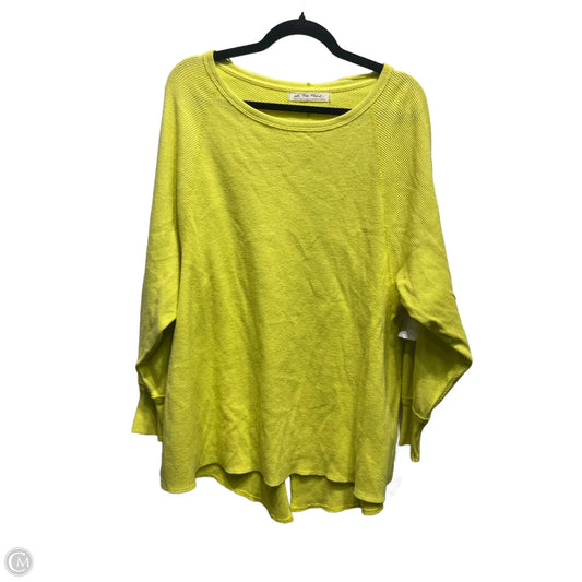 Top Long Sleeve By We The Free In Yellow, Size: S