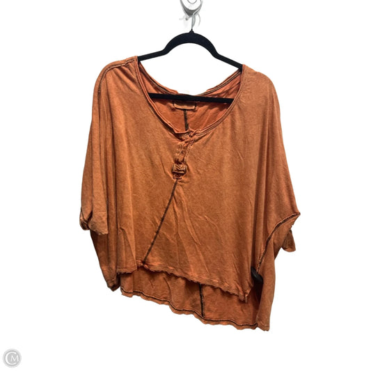 Top Short Sleeve By We The Free In Orange, Size: M