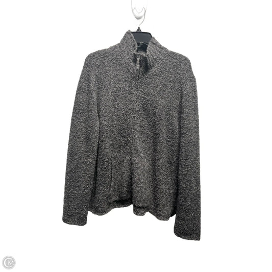 Sweater Cardigan By Eileen Fisher In Grey, Size: Xl
