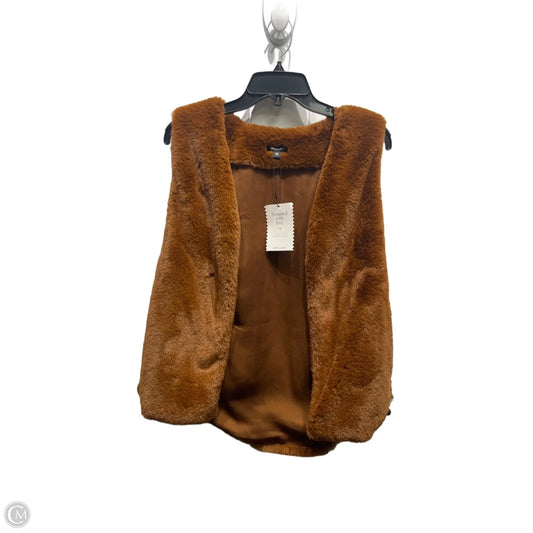 Vest Faux Fur & Sherpa By Stella And Dot In Brown, Size: Xs