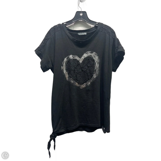 Top Short Sleeve By M Made In Italy In Black, Size: M