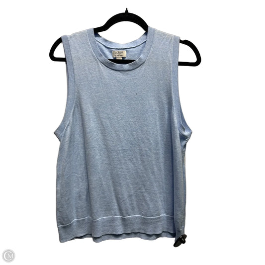 Top Sleeveless By J. Crew In Blue, Size: L
