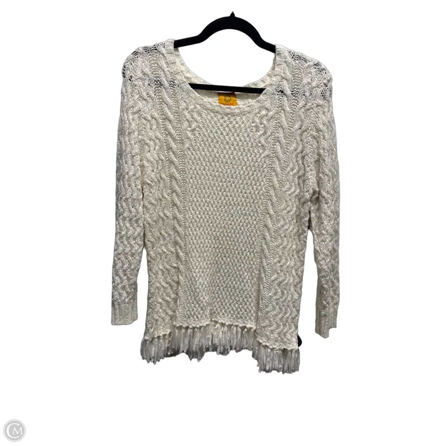 Top Long Sleeve By Ruby Rd In Cream, Size: L