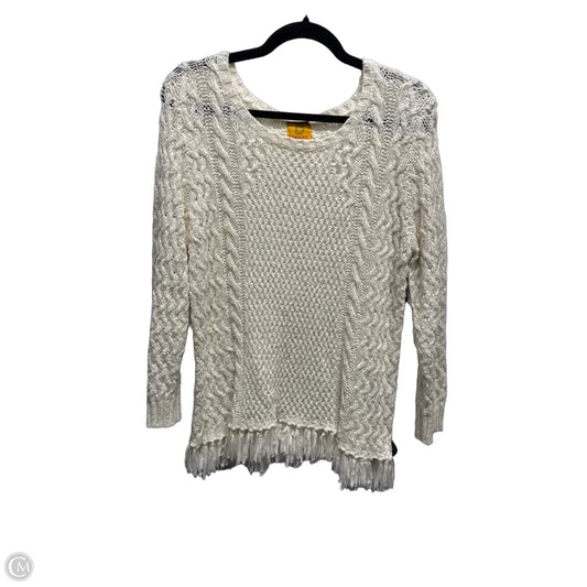 Top Long Sleeve By Ruby Rd In Cream, Size: L