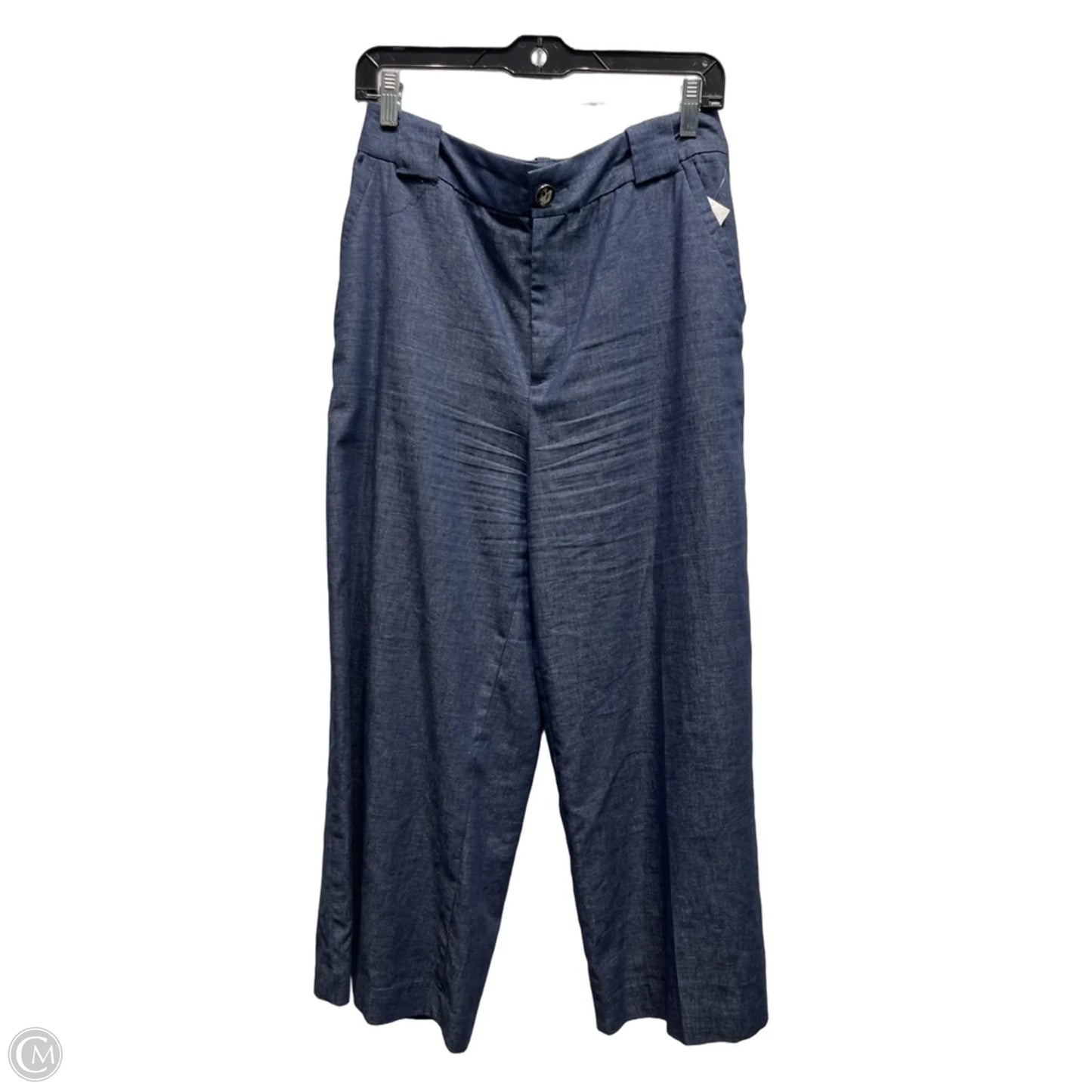 Pants Wide Leg By Zara In Blue, Size: M